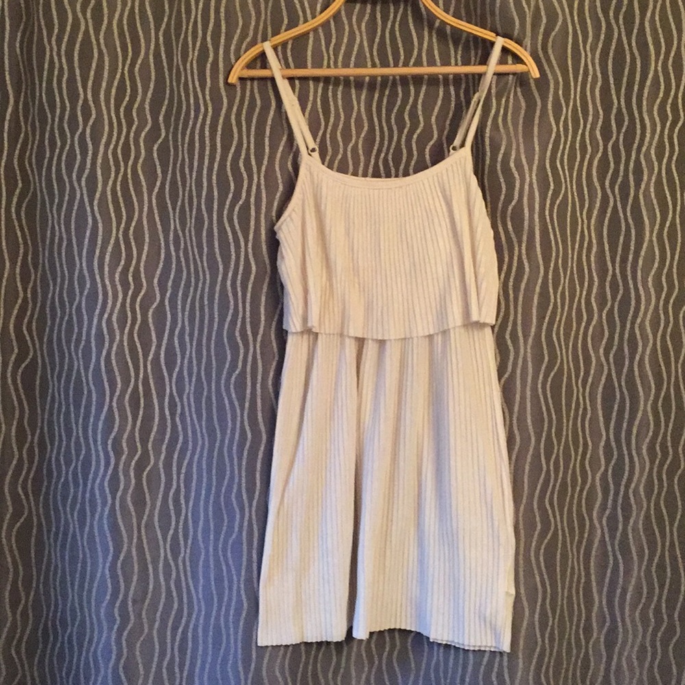 White spaghetti strap dress